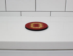 BLOCK 'O' PARTY COASTERS (SCARLET)