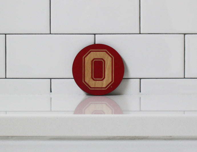 BLOCK 'O' PARTY COASTERS (SCARLET)