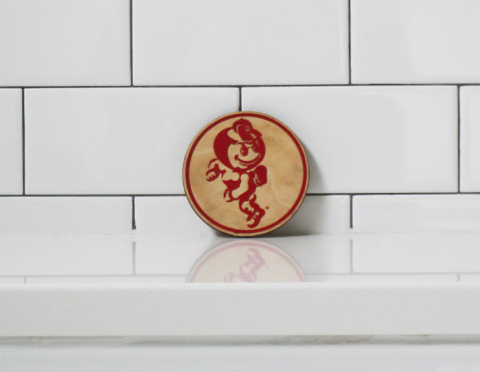 BRUTUS BUCKEYE COASTERS (SCARLET)